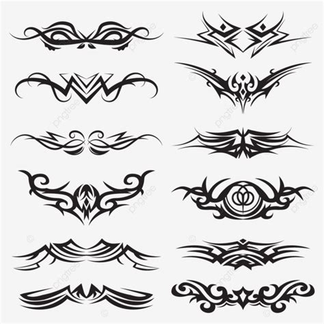 Collection Of Tribal Tattoo Designs, Tribal, Tattoo Pattern, Collection ...