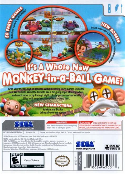 Super Monkey Ball: Banana Blitz Box Shot for Wii - GameFAQs