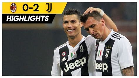 MILAN - JUVENTUS 0 - 2 HIGHLIGHTS 12° GIORNATA - YouTube