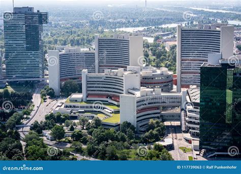 The United Nations Building in Vienna Austria from Above Editorial Stock Photo - Image of small ...