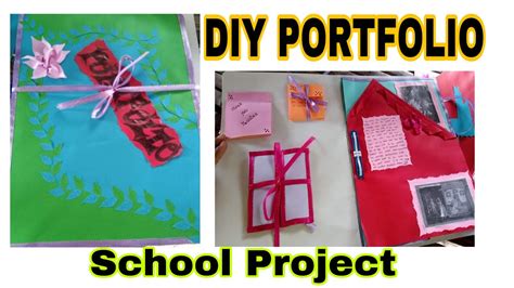 DIY STUDENT PORTFOLIO | Simple and Easy Folder Design Ideas 2021 School ...