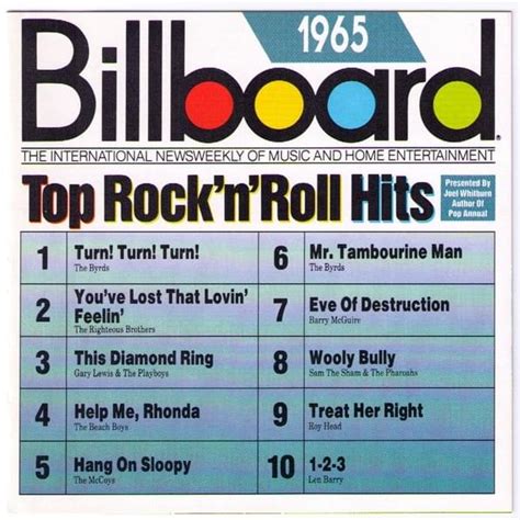 When did Various Artists release Billboard Top Rock’n’Roll Hits - 1965?