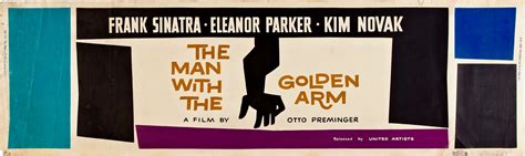 "The Man with the Golden Arm", movie poster, 1955. Designed by Saul Bass.