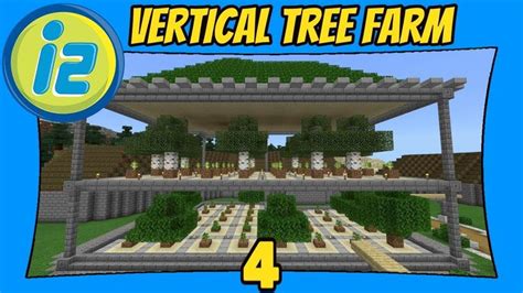 Vertical Tree Farm | 4 | Infiniverse 2.0 [Minecraft Bedrock Edition] [MCPE] | Minecraft tree ...