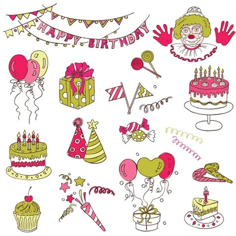 Birthday stickers — Stock Vector © mocoo2003 #13124551