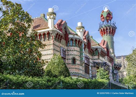 Tower Detail Gaudi Caprico in Comillas Editorial Image - Image of ...