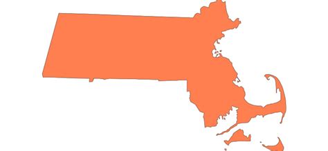 Massachusetts State Outline | SVG and PNG Download