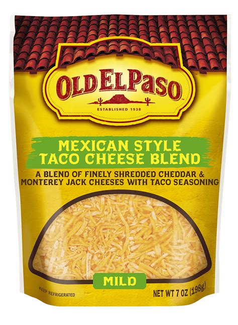 Finely Shredded Mexican Style Taco Cheese Blend - Old El Paso