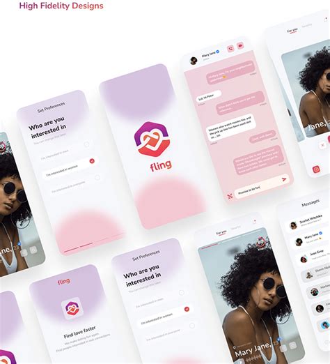 Fling (Dating App) UX Case Study on Behance