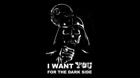 HD wallpaper: I Want You for the Dark Side illustration, Star Wars ...