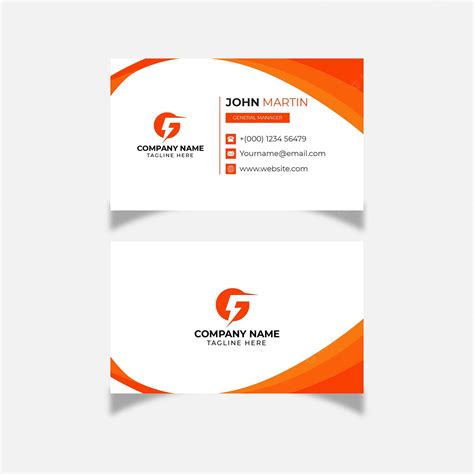 Premium Vector | Minimalist business card template