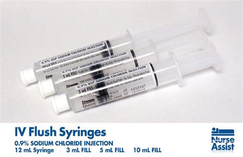 Syringes IV Flush Prefilled Saline RX Item by Nurse Assist – JML WHOLESALE