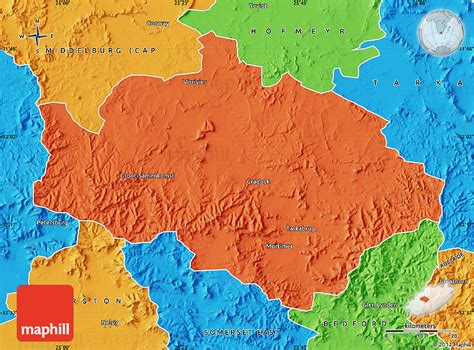 Political Map of CRADOCK