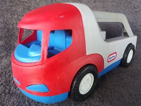 Vtg Little Tikes Semi Truck Car Hauler Carrier | Etsy