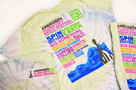 Festival t-shirt designs look great! - Flood City Music Festival