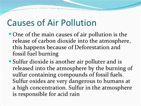 Air pollutionand its effects and causes