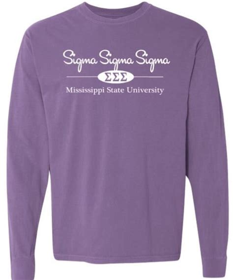 Tri Sigma Shirt Sigma Sigma Sigma T Shirt Sorority T Shirt - Etsy