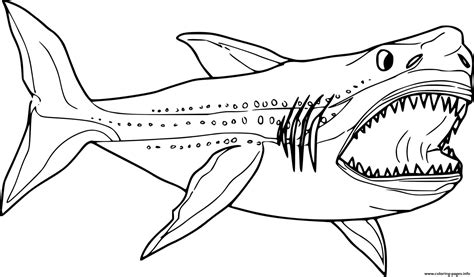 Mosasaurus Megalodon Coloring Pages | The Best Porn Website