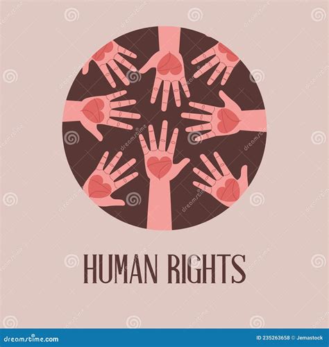 Human Rights Activists Hands Stock Vector - Illustration of awareness ...