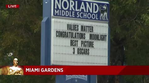 Norland Middle School celebrates 'Moonlight' Oscar win