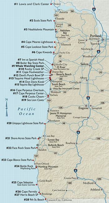 Map Of Oregon Coast Campgrounds 33 Map Oregon Coast G - vrogue.co