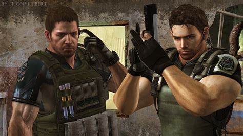 Chris Redfield (RE5) and Chris Redfield (RE6) by JhonyHebert on DeviantArt