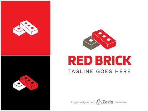 Brick Logo by Zarla logo maker on Dribbble