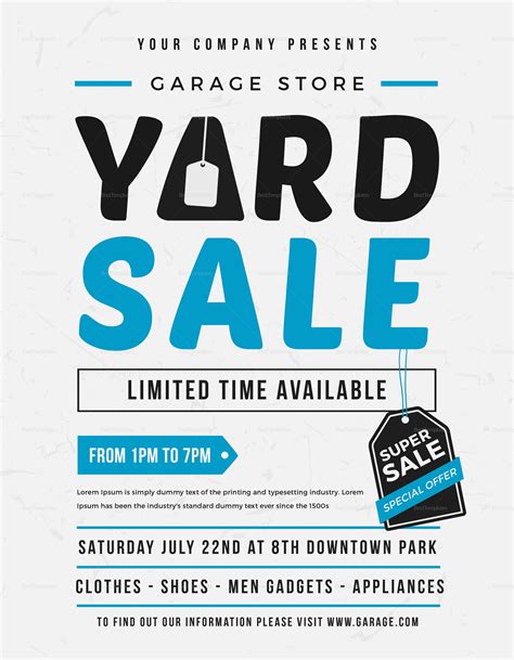 Garage Sale Flyer Template - Detrester.com