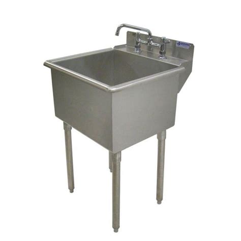 Griffin Products LT-Series 24x24 Stainless Steel Freestanding 2-Hole ...