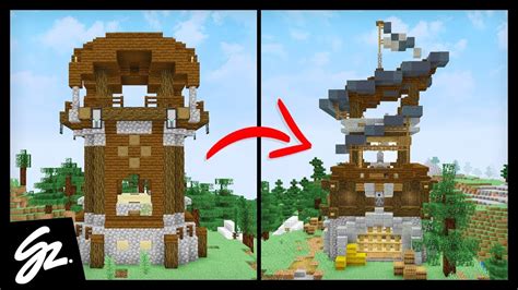 Transforming A Pillager Outpost In Minecraft - YouTube