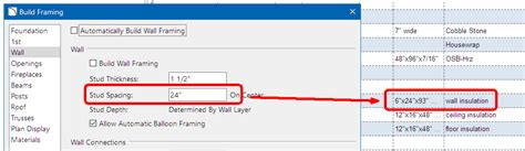 Control batt insulation size for material list counts reporting - General Q & A - ChiefTalk Forum