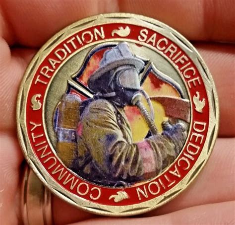 Firefighter challenge coin Saint Florian patron of firefighters Catholic | eBay