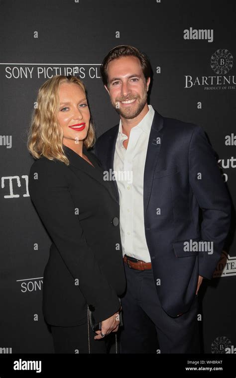 Los Angeles, CA, USA. Annie Starke and husband Marc Albu at Sony ...