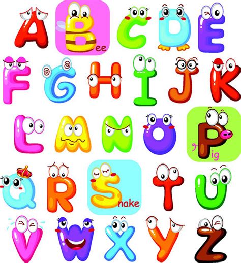 Gambar Kartun Huruf Abjad Lucu A Z - IMAGESEE