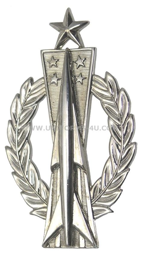 USAF SENIOR MISSILE OPERATOR BADGE MIRRORED