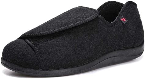 LFLPX Men's Diabetic Shoes Unisex Breathable Touch Fastening Slippers Orthopaedic Diabetic ...