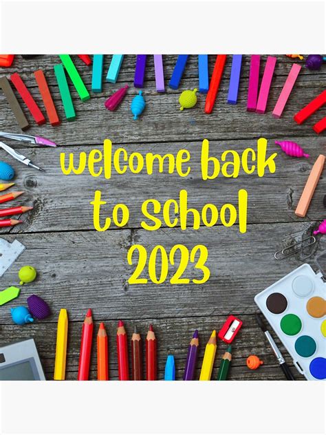 "Welcome back to school 2023 class teacher" Sticker for Sale by ELIDRISSI1 | Redbubble