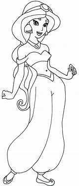 Princess jasmine coloring Pages To Download And Print For Free sketch template