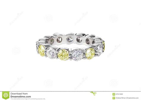 Yellow Diamond Wedding Band Ring Stock Photo - Image of canary, expensive: 67511950