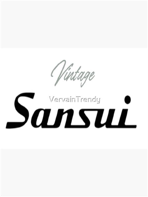 "Sansui vintage." Sticker for Sale by VervainTrendy | Redbubble