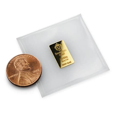 Scottsdale Gold 1/100th Oz Bar | Scottsdale Mint Gold Bars