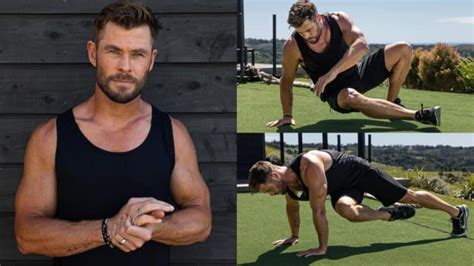 Chris Hemsworth Showcases Lean Physique With 'Full Core Circuit ...