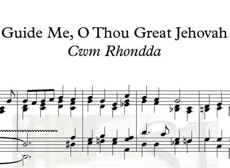 Sheet Music - "Cwm Rhondda" reharmonization - Sean Jackson | Official Website