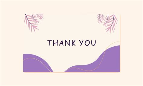 Purple Thankyou Card Template 2557786 Vector Art at Vecteezy