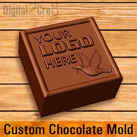 Customize chocolate mold - personalized custom logo silicone mold