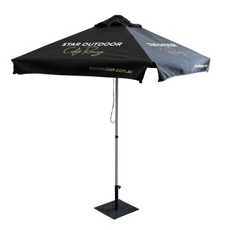 MK2 Cafe Umbrella (Black) - Our Cafe Umbrella have been perfected to give you maximum brand ...