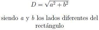 Diagonales de un rectángulo