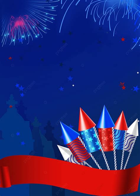 American Independence Day Fireworks Background, Independence Day Of The ...