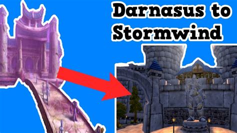 How To Get From Darnassus To Stormwind | SHADOWLANDS WOW - YouTube