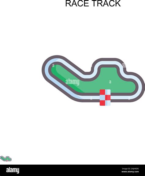 Race track Simple vector icon. Illustration symbol design template for ...